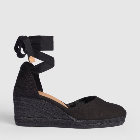 Castaner Carina Espadrilles 8 Monochrome black size US9 - Picture 1 of 1